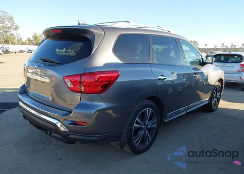 2019 Nissan Pathfinder Platinum из США, поврежденный, VIN 5N1DR2MN5KC650092